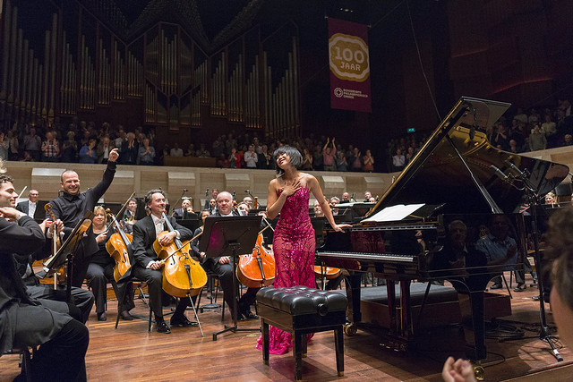 Roars of Applause for pianist Yuja Wang