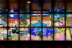 Stained glass of Tokyo Metro Ginza line Ueno station : 東京メトロ銀座線上野駅のステンドグラス