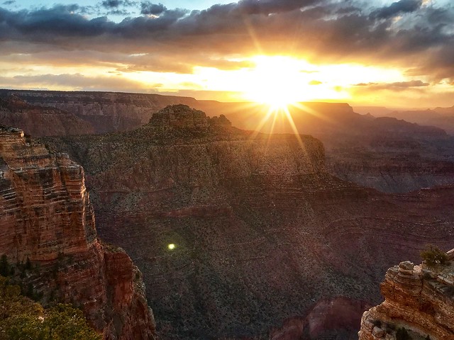 Grand Canyon Sunset and Light