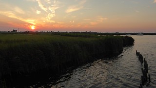 Zandmeer at sunset, Friesland.nl