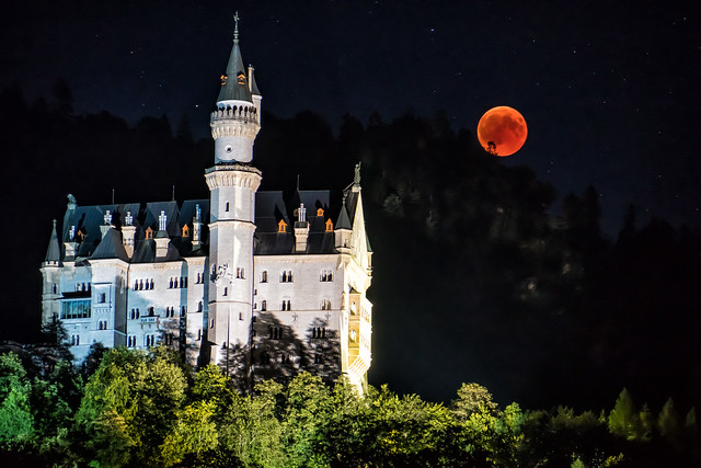 Mondfinsternis Schloss Neuschwanstein