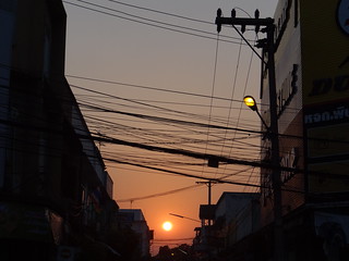 Sunset, Phitsanulok, Thaïland