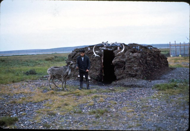 Kotzebue Sod Igloo - Alaska - 1965