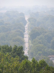 Road seen from rooftop