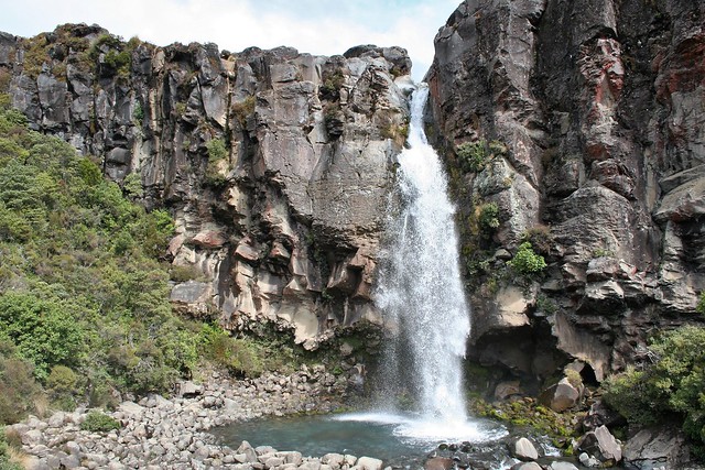 North Island New Zealand, Tongariro National Park - Taranaki Falls
