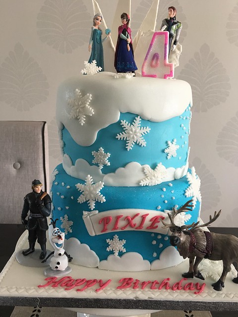 Frozen theme Birthday Cake. For a special 4 yr old .