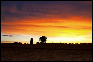 The Black Mill At Sunset