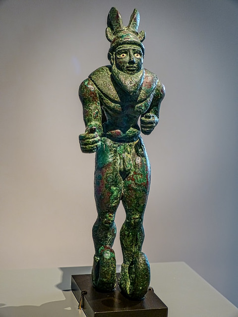 Statuette of a striding figure Proto-Elamite or Mesopotamian 3000 - 2800 BCE Copper