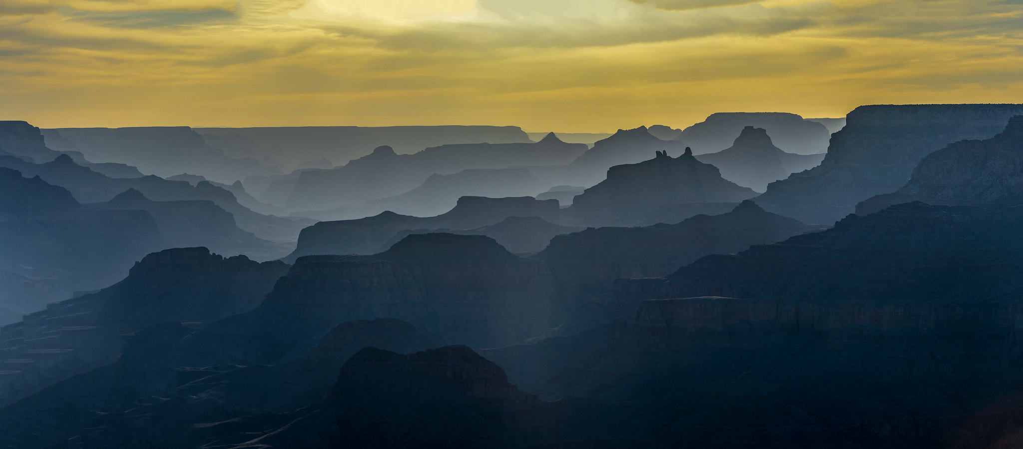 Grand Canyon Sunset Silhouettes