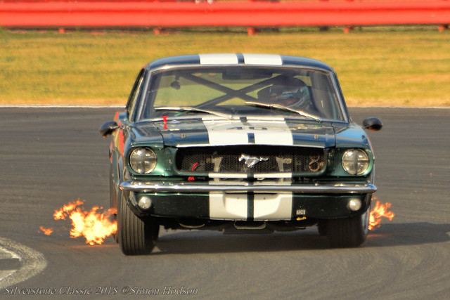 Silverstone Classic 2018 - Flaming Mustang