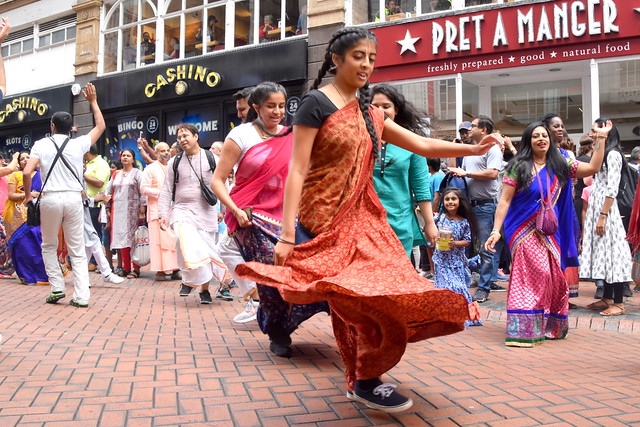 Dancing at Rath Yatra (Hindu Chariot Festival)