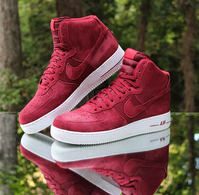 Nike Air Force 1 High - Size 10, University Red Suede/ Team White (Lightly  Used)