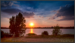 sunset am Schladitzer See