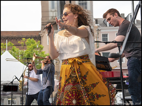 Crooked Vine on Day 4 of French Quarter Fest - 4.15.18. Photo by Marc PoKempner.