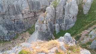 20180714_205438 Stairs down to St Govan's chapel