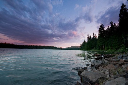 Sunset at fish lake | I finished the second day with a walk … | Flickr