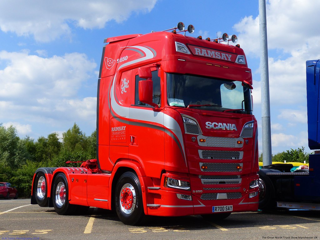 Scania Next Generation R700 SAY  S650 V8 Topline Ramsay Transport St Helens  The Great North Truck Show Manchester UK