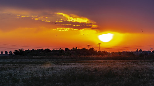 Sonnenuntergang by Lutz.L, natur sonne sonnenuntergang leipzig himmel wolken