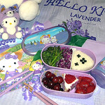 Hello Kitty lavender bento 9-01-06
