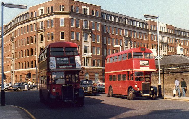 London Transport training buses.