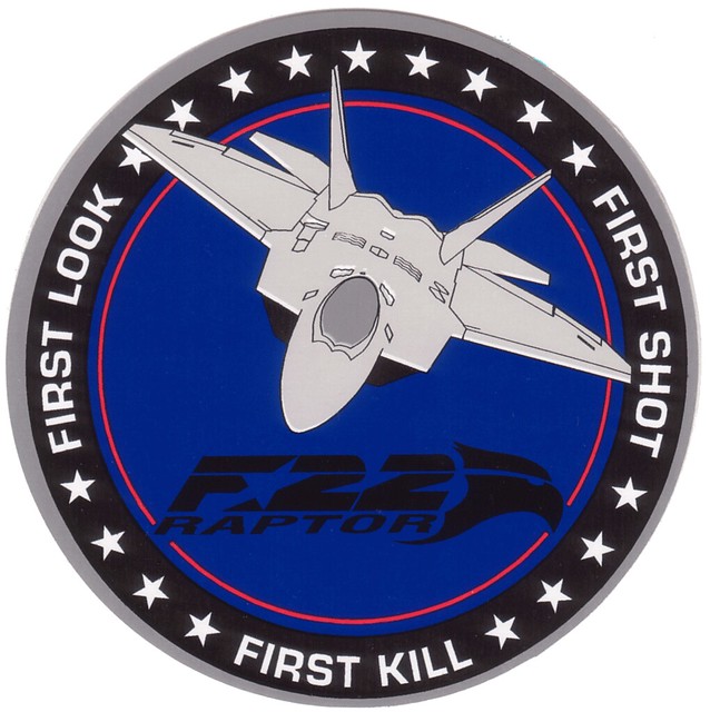 F-22 Raptor Logo Sticker