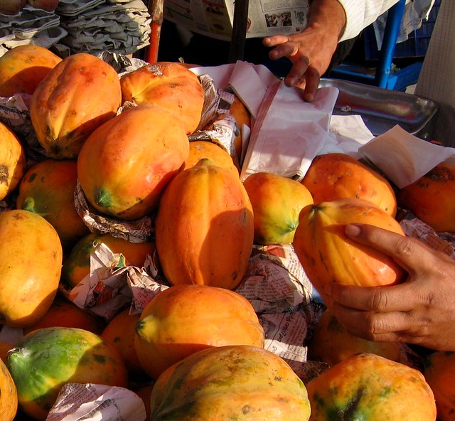 Selecting Papayas