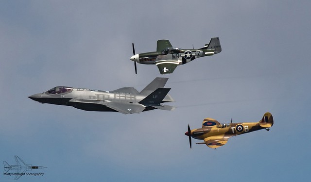 Historic Flypast of Today's and Yesteryear's Fighter's.