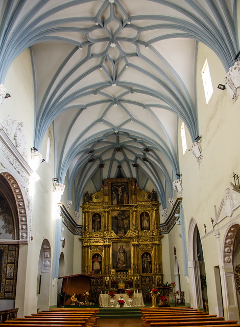 retablo altar mayor bóveda interior exconvento Iglesia San Francisco de Asís Tarazona Zaragoza 01