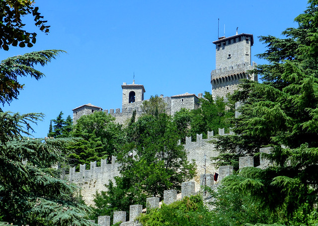 The Guaita tower, one of the three towers of San Marino
