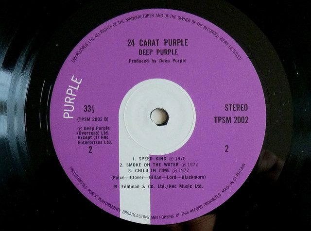 24 Carat Purple. Challenge Friday, week 16, theme smoke (2)  Deep Purple - Smoke on the Water