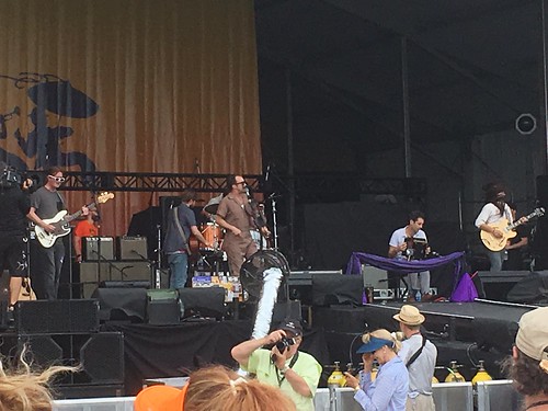 Lost Bayou Ramblers open the Acura Stage on Day 6 of Jazz Fest - May 5, 2018. Photo by Carrie Booher.