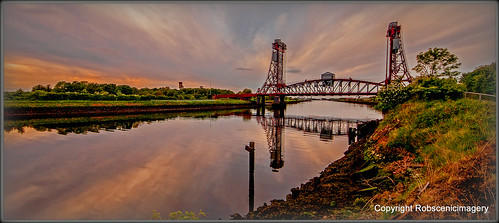 sunset teeside middlesboro robscenicimagery bridges engineering