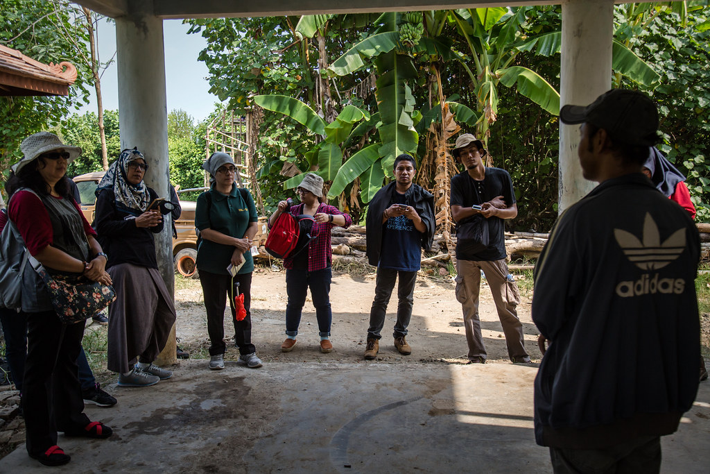 Journalists visited the mangrove conservation on Baros village, Bantul regency, Yogyakarta. The mangrove planted and managed by Keluarga Pemuda-Pemudi Baros...