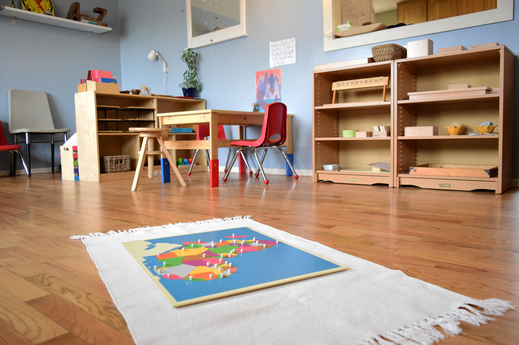 empty preschool classroom