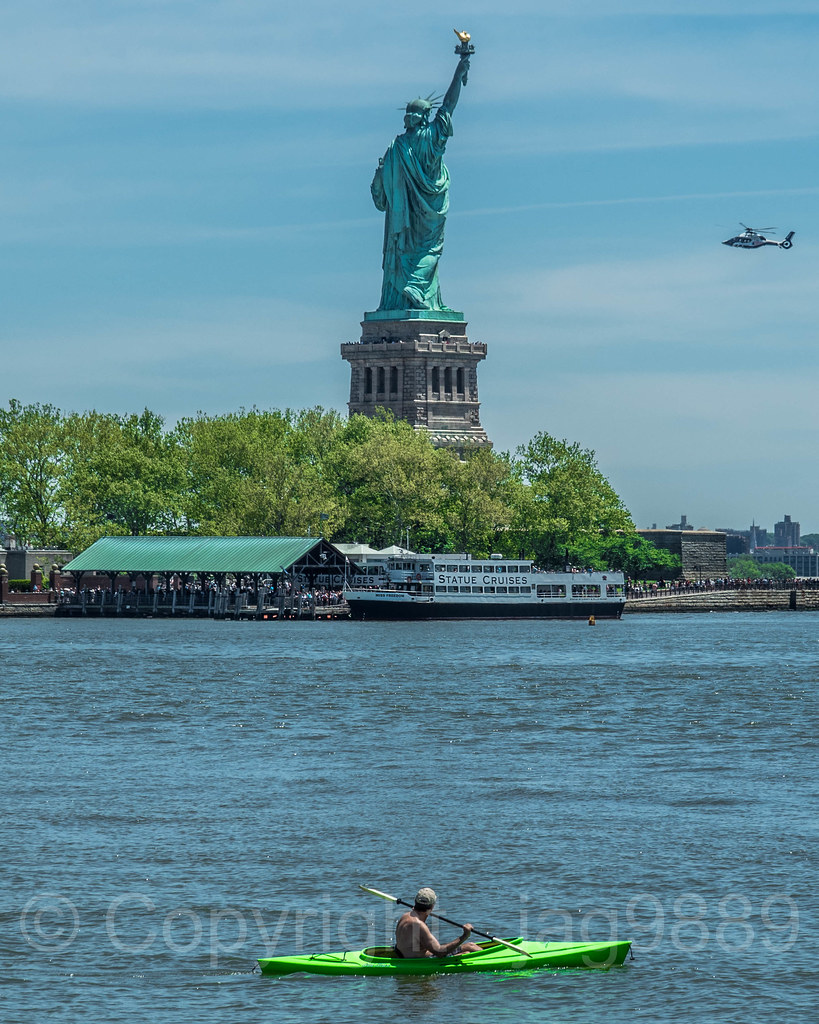 liberty island from new jersey