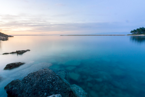 velilošinj lussingrande croatia sea landscape longexposure water rocks twilight
