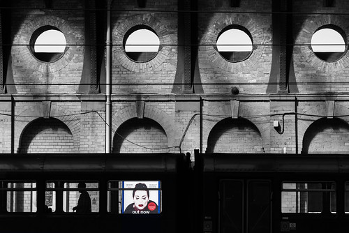 york rail station old train mono monochrome poster selectivecolour england lisastansfield arched wall brick brickwork interior silhouette