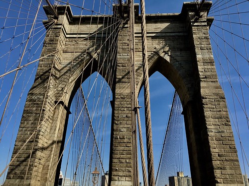 Part of the Brooklyn Bridge | rainy city | Flickr