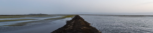 bayarea eastbay alamedacounty hayward nikon d810 color may 2018 spring boury pbo31 edenlanding trail bay outdoors sunset park water nature earth infinity salt pond panorama large stitched panoramic blue