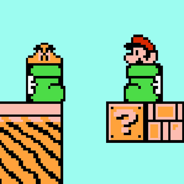 Mario in a Sock (or Boot) | Mario has a serious problem on h… | Flickr