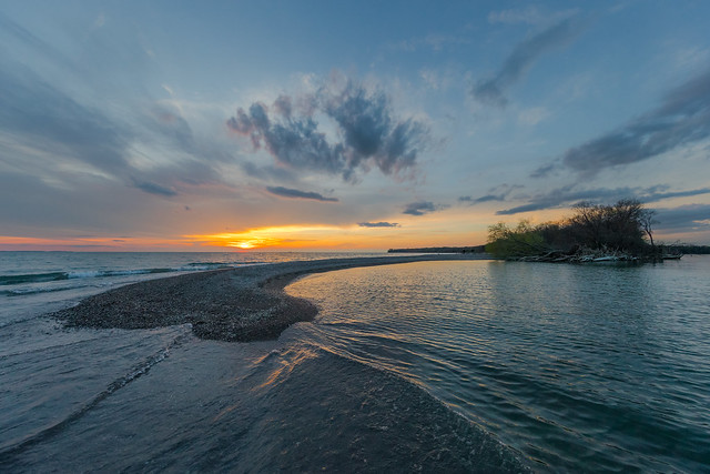 Sunset at Fish Point Provincial Park, Pelee Island, Ontario, Canada