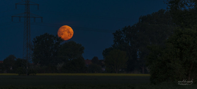 The orange Moon