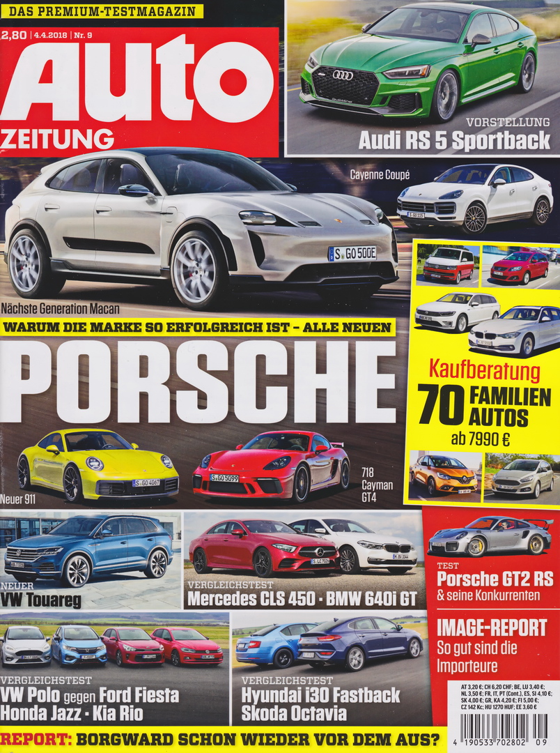 Image of Auto Zeitung - 2018-09 - cover