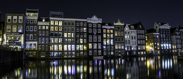 Midnight Canal Reflections