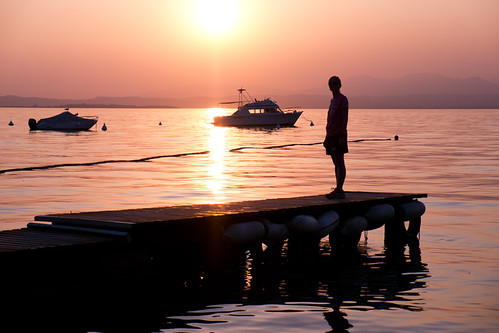 Sunset @ Lake Garda III by Marcel Cavelti, <i>Please don't use this image on websites, blogs or other media without my explicit permission. © A