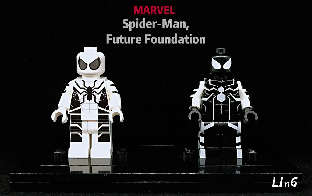 Lego FUTURE FOUNDATION SPIDER-MAN Custom Printed Minifig Marvel Superhero