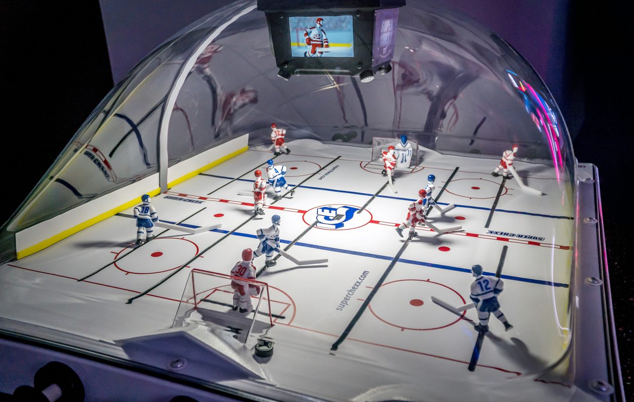 Details about   Super Chexx & Pro Bubble Dome Hockey Ice Surface Ramp behind net/goal SC3018 