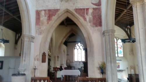 Wall paintings in Church of the Assumption of the Blessed Virgin Mary at Beckley 
