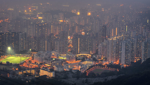 kowloon kowloonpeak city urban highrise skyscrapers night shadows hongkong china asia hdr