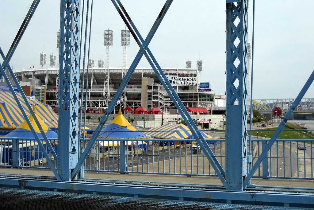 Cincinnati: Great American Ball Park - From the Supension Bridge